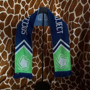Seattle Sounders FC MLS Soccer Project Blue and Green Knit Scarf